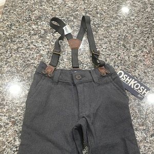 Kids pants with suspenders new with tags size 3T